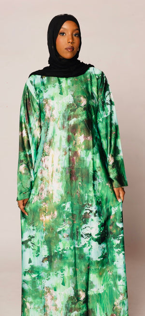 Pearl Green Satin dress