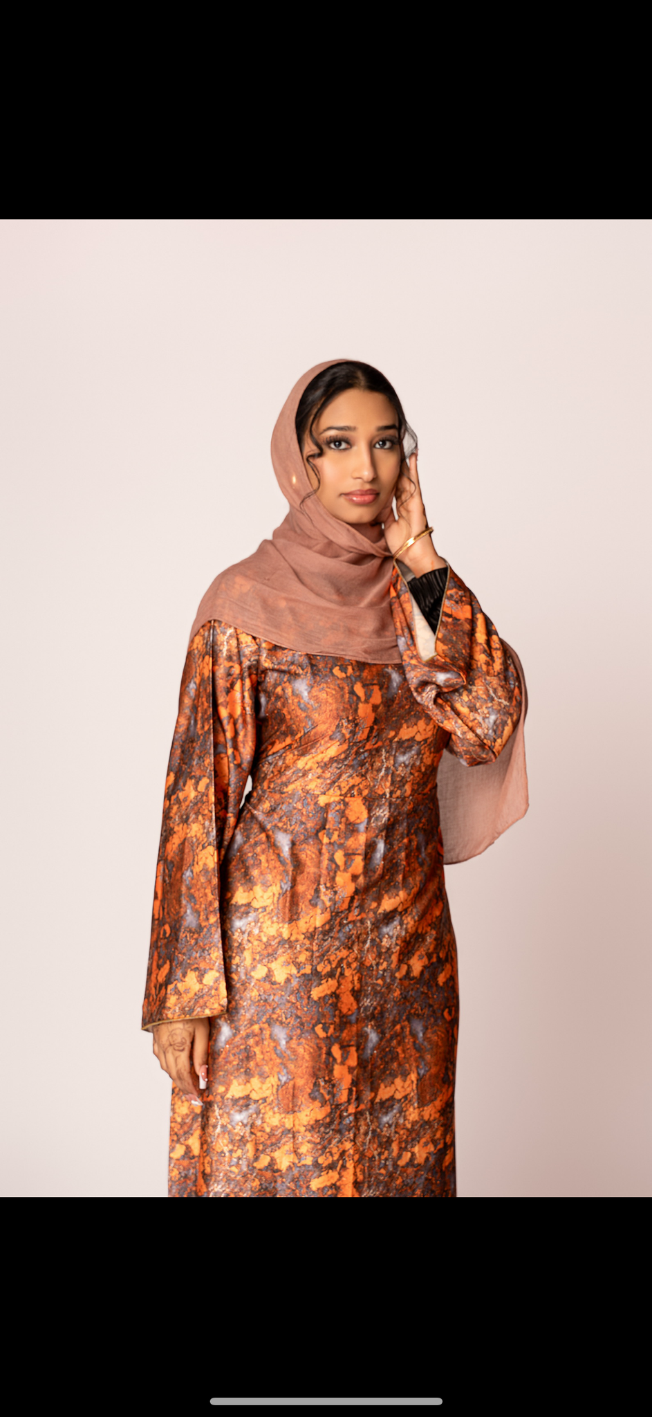 Golden Brown Satin dress